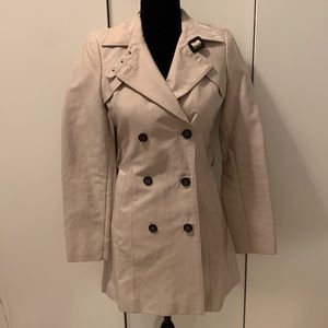 Zara cotton polyester blend trench coat 🧥